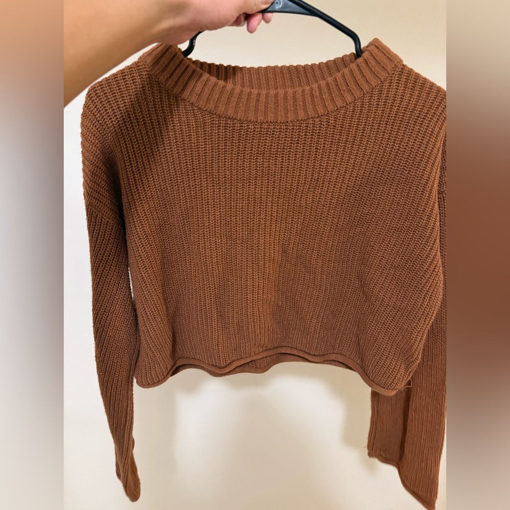 Women's Brown Knit Sweater